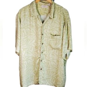 CARIBBEAN rayon Aloha shirt XL
